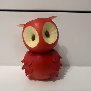 Enesco Home Grown Red Apple Owl Figurine Retired 2008 3” Tall